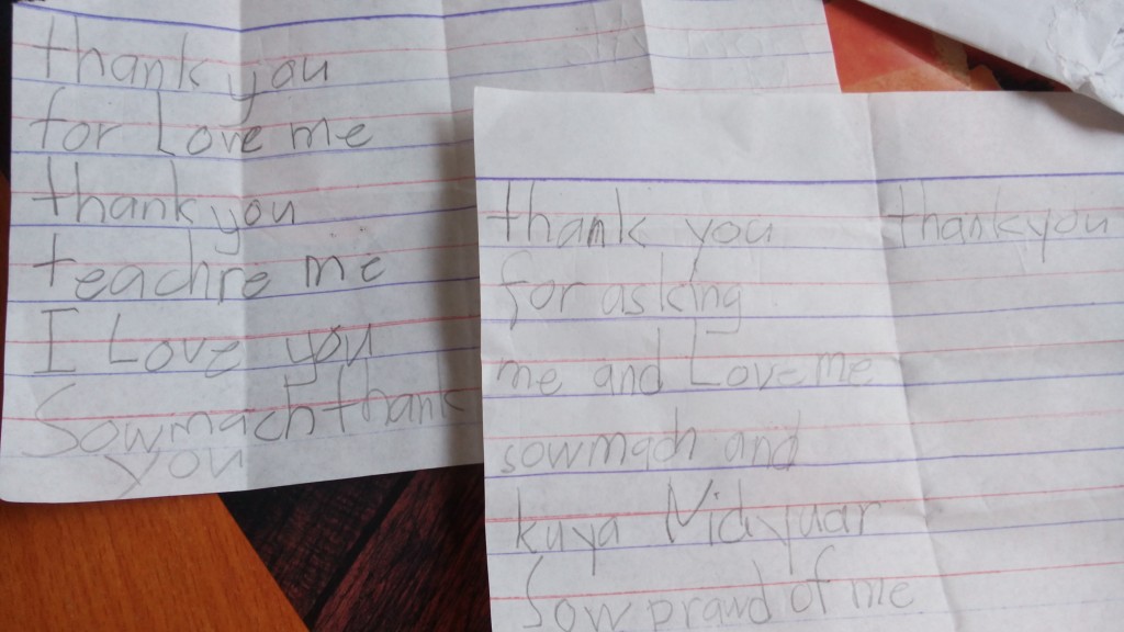 Yueue Thank you letter